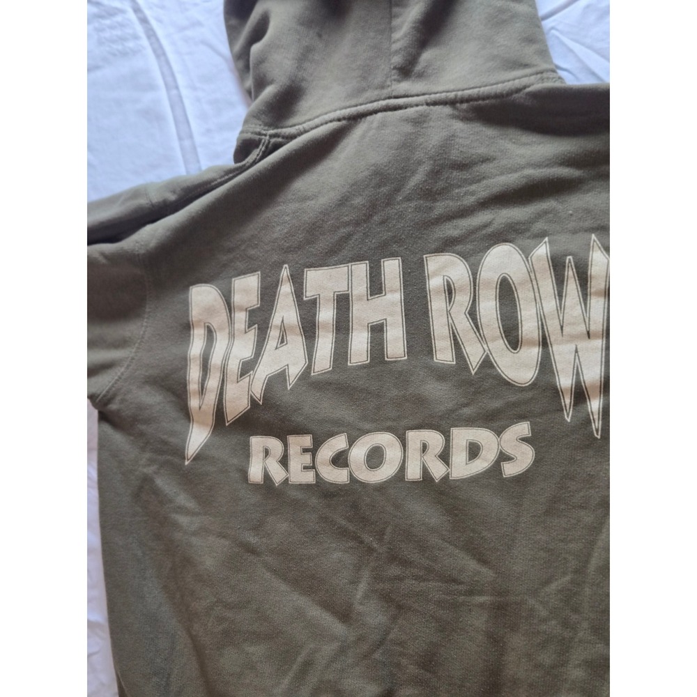 Crooks & Castles Death Row Mens Small Green Graphic Hoodie Sweatshirt Snoop Dog
